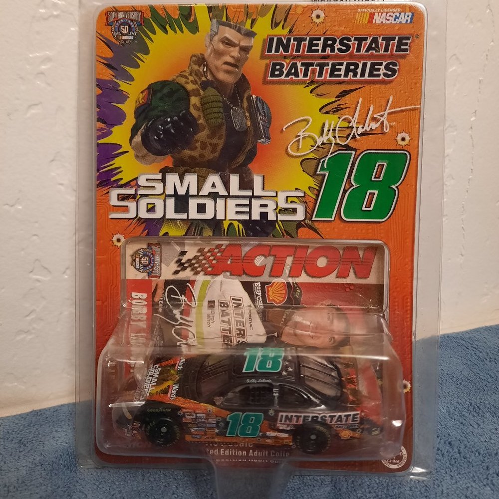 Vintage Nascar Bobby Labonte Small Soldiers #18, '98 Pontiac 1/64 Limited NIB